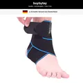 Produktbild: Sprunggelenkbandage verstellbar, flexibel, ultra dünn, blau