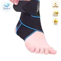 Produktbild: Einstellbare Sprunggelenkbandage, flexible Knöchelstütze, Blau