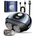 Produktbild: Mini Rasierer Herren Elektrisch, Nass- & Trockenrasierer, Portable Elektrorasierer Herren mit LED-Anzeige & Sperrfunktion, Wasserdichter Shaver 7000 U/min mit Spiegel—Praktische Geschenke für Männer