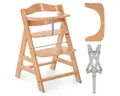 Produktbild: Hauck Tischsitz Alpha Plus - Natur, Mitwachsender Holz Kinderhochstuhl verstellbar mit Schutzbügel & Gurt