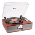 Produktbild: Fenton RP180 Retro Plattenspieler mit Bluetooth, CD-Player, Radio, Plattenspieler mit Lautsprecher, Vinyl Plattenspieler, Record Player, Retro Vinyl Player in Holz-Braun