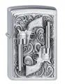 Produktbild: Zippo 2001654 Revolver Emblem Feuerzeug, Messing, Map(Language_Tag -> De_de)