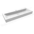 Produktbild: Kaldewei Cono Wand-Waschtisch 902706013001 weiss Perleffekt,3091,120 x 50 x 12 cm, 1 Hahnloch