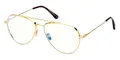 Produktbild: Tom Ford FT5800-B 030  Brille Brillenfassung Brillengestell Gold Blaulichtfilter