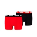 Produktbild: PUMA Boxer Boxershorts Men Herren Everyday Unterhose Unterwäsche 6er Pack, Farbe:Black/Red, Bekleidungsgröße:L