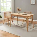 Produktbild: [en.casa] Esstisch Klijori Küchentisch für 4-6 Personen 120 x 70 x 74 cm Esszimmertisch für Esszimmer Küche Wohnzimmer rechteckig Holz Natur