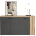 Produktbild: trendteam Sideboard Esteban Dekor Grau Anthrazit