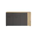 Produktbild: Esteban WO:Ko.+Fr.Anthrazit Melamin,Abs. Evoke Oak Nachbildung,Sideboard