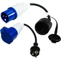 Produktbild: CEE Adapter 2er Set Stromadapter Camping CEE Stecker Schuko Steckdose CEE
