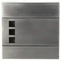 Produktbild: BIRENDY Briefkasten Briefkasten Zeitungsrohr Stahl 37cm Edelstahl HPB932 Wandbriefkasten Briefkasten 932-8 Edelstahl