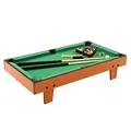 Produktbild: Bandito Mini Billard, Kleiner Stabiler Billardtisch zum Spielen am Boden oder als Tischauflage Spielspaß für Kinder und Erwachsene, 93x51x20cm inkl. Zubehör, Tolles Geschenkset