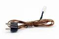 Produktbild: Krippen-Beleuchtung Flacker-LED rot 3,5 V Kabel + Stecker Weihnachtskrippe KA7