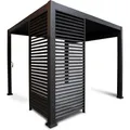 Produktbild: Leco Wand 123 cm Zur Lamellenpergola Deluxe Anthrazit