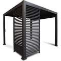 Produktbild: Leco Wand 123 cm zur Lamellenpergola DELUXE anthrazit (123 cm, 123 cm) (4714325114)