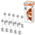 Produktbild: OSRAM 6423 C5W 24V GLÜHLAMPE 5W SV8 SOFFITTE ORIGINAL LKW KENNZEICHEN 10x STÜCK