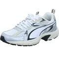 Produktbild: Puma Damen-Sneaker Milenio Tech Silber-Weiß-Schwarz-Mehrfarbig, Farbe:weiß, UK Größe:6 - Silber/Weiß/Schwarz - 39