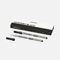 Produktbild: 2x MONT BLANC Tintenschreiber Tintenroller Mine Metall Stärke F Fein Schwarz neu