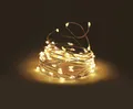 Produktbild: Spetebo Lichterkette Draht Lichterkette warm weiß - 505 cm / 100 LED, 100-flammig, Leuchtdraht Weihnachts Deko Beleuchtung