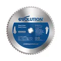 Produktbild: Evolution Power Tools Sägeblatt 355mm zum Schneiden von Baustahl, für Kreissäge und Kappsäge | TCT Metallkreissägeblatt / Metallsägeblatt / Zaagblad zum Schneiden von Metall, Stahl | 66TBLADE