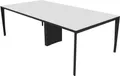 Produktbild: Quadrifoglio Konferenztisch X5 weiß rechteckig, 4-Fuß-Gestell grau, 240,0 x 120,0 x 75,0 cm