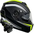 Produktbild: Klapphelm 160 Motorradhelm Helm Gr. XL Rollerhelm matt schwarz neon grün