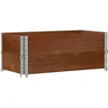 Produktbild: Paletten-aufsatzrahmen 2 Stk. Braun 100x50 Cm Massivholz Kiefer Vidaxl