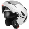 Produktbild: Bogotto Motorradhelm V280 Klapphelm, integriertes Sonnenvisier weiß XS