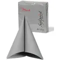 Produktbild: Softpoint Serviette in Grau, 1/4-Falz, 40 x 40 cm, 50 Stück - Mank