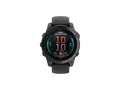 Produktbild: GARMIN Fenix E - 47 mm AMOLED Smartwatch Faserverstärktes Polymer mit Metallgehäuse hinten Silikon, 22 mm, Schwarz/Silber
