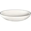 Produktbild: Pasta-/Suppenteller ligne noire – Porzellanteller 22 cm mit schwarzem Rand