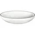 Produktbild: ASA Selection Ligne Noire Pasta- / Suppen-Teller, Schwarze Linie, Fine Bone China, Warmes Weiß, Ø 22 cm, 1904113