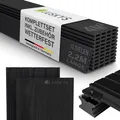 Produktbild: JUSKYS® WPC Terrassendielen 4 m², inkl. Unterkonstruktion & Clips – Anthrazit