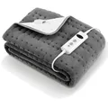 Produktbild: Elektrisches Wärmeunterbett 150x80cm Grey 10Stufen Automatik Korallenvlies