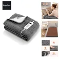 Produktbild: Elektrisches Wärmeunterbett 150 x 80 cm Grey mit 10 Temperaturstufen, Abschal...