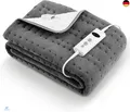 Produktbild: Elektrisches Wärmeunterbett 150 x 80 cm Grey mit 10 Temperaturstufen,