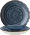 Produktbild: Bonna Aura Dusk Bloom Blau 6x Suppenteller Pastateller Salatteller Teller 25cm