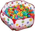 Produktbild: Buntes Sechseck-Design Bällebad für Kinder & Haustiere