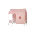 Produktbild: Hoppekids Hausbett-Vorhang 90x200 cm  Princess , rosa/pink , Maße (cm): B: 90 H: 200