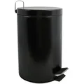 Produktbild: Spirella Treteimer Steel, Schwarz, Kunststoff, 12 L, 25.1x39.4x25.1 cm, Küchen, Küchenausstattung, Mülleimer