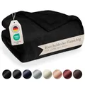Produktbild: Premium Sherpa Kuscheldecke flauschig - Wohndecke Kuscheldecke 130x150 cm - O...