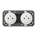 Produktbild: Legrand LEG95218 2 x 2P+T PreCABLEE BLC Dooxie Doppelsteckdose, 2P+T, Weiß