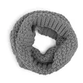 Produktbild: Ehrenkind Schlauchschal Kinder aus 100 % Merinowolle | Grobstrick, Mulesingfrei, Atmungsaktiv & Warm | Nahtloser Loopschal, Halstuch Jungen & Mädchen | Grau