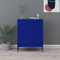 Produktbild: Kommode Marineblau 80x35x101,5 cm Stahl  
