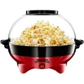 Produktbild: GADGY® Popcornmaschine - 800W Popcorn Maker mit Antihaftbeschichtung und Abnehmbares Heizfläche - Still und Schnell - Inhalt 5 Liter - Rot