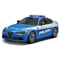 Produktbild: COBI 24606 Giulia Quadrifoglio Polizia - 1:35 Blockmodell - 93 Bausteine - 13x6,