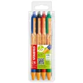 Produktbild: STABILO® pointball Druck-Kugelschreiber-4er blau schwarz rot grün-Klimaneutral