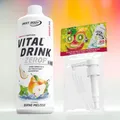 Produktbild: Best Body Vital Drink Zerop Birne Melisse Sirup Mineraldrink 1 L  Dosierpumpe