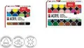 Produktbild: Marabu Acrylfarben-Set BASIC, 12 x 18 ml hohe Pigmentierung, sehr hohe Lichtechtheit, sehr gute - 1 Stück (1210000000214)