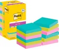 Produktbild: Post It Post-It Super Sticky Notes, Cosmic Collection, 76 mm x 76 mm, 90 Blatt, 8 Blöcke + 4 Gratis/Packung, verschiedene Farben 660865