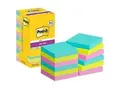 Produktbild: Post-it Super Sticky Notes Haftnotizen 76 x 76 mm Cosmic Collection Farbig Sortiert 90 Blatt Vorteilspack 8 + 4 Gratis